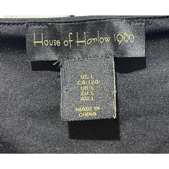 House Of Harlow Black Cropped Tank Women's Large - Picture 3 of 5